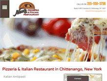 Tablet Screenshot of ninasitalianrestaurant.com